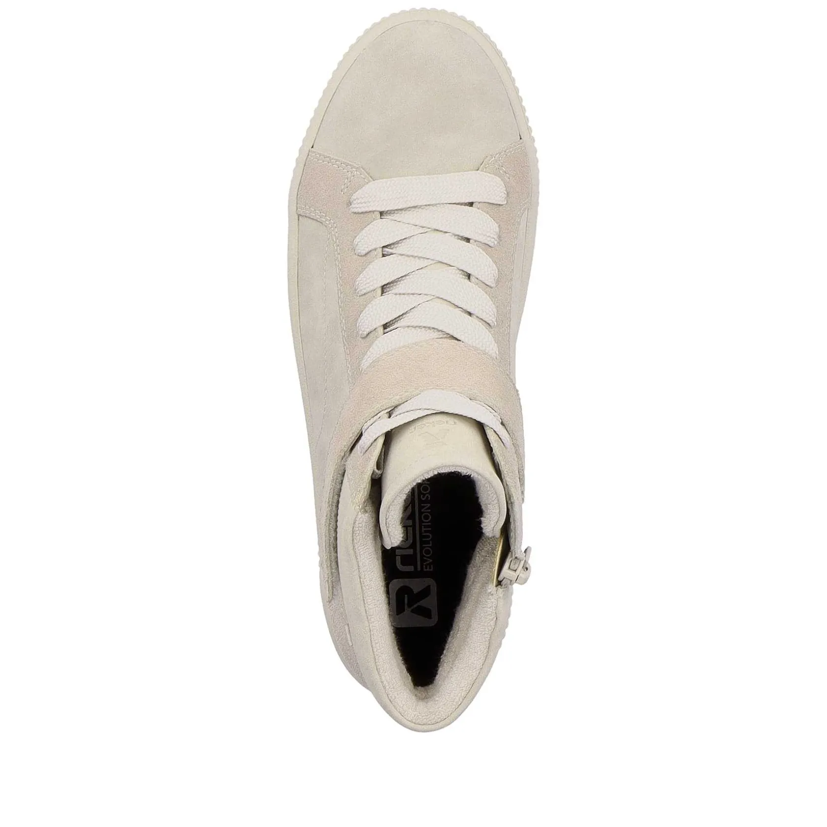 Rieker Sneakers-Women'S Sneaker High Cream Beige