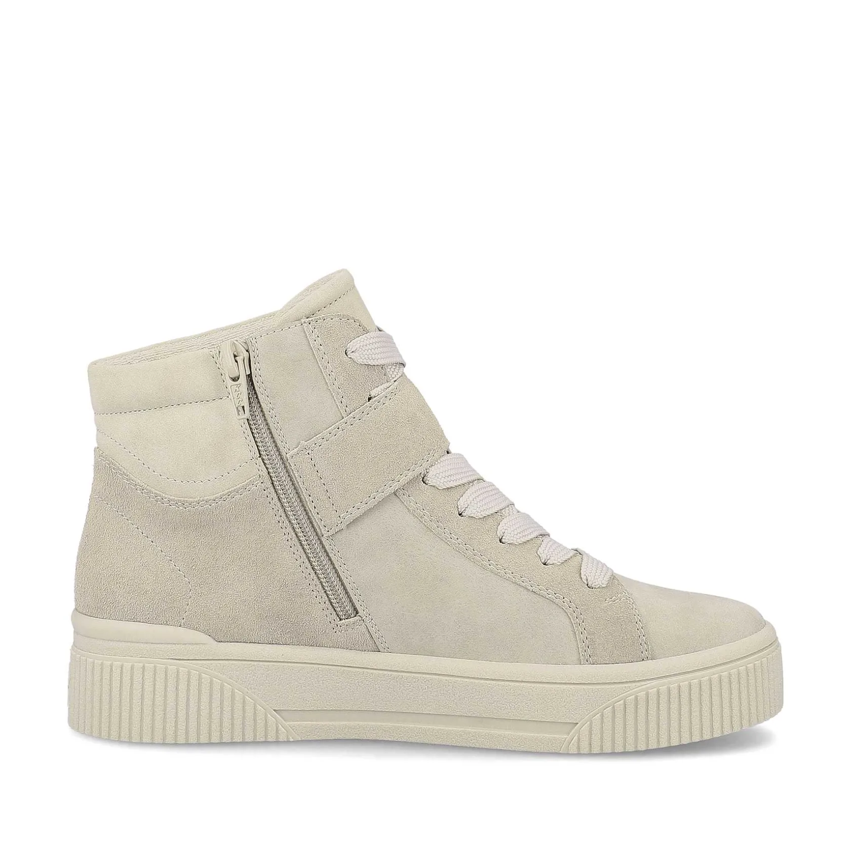Rieker Sneakers-Women'S Sneaker High Cream Beige