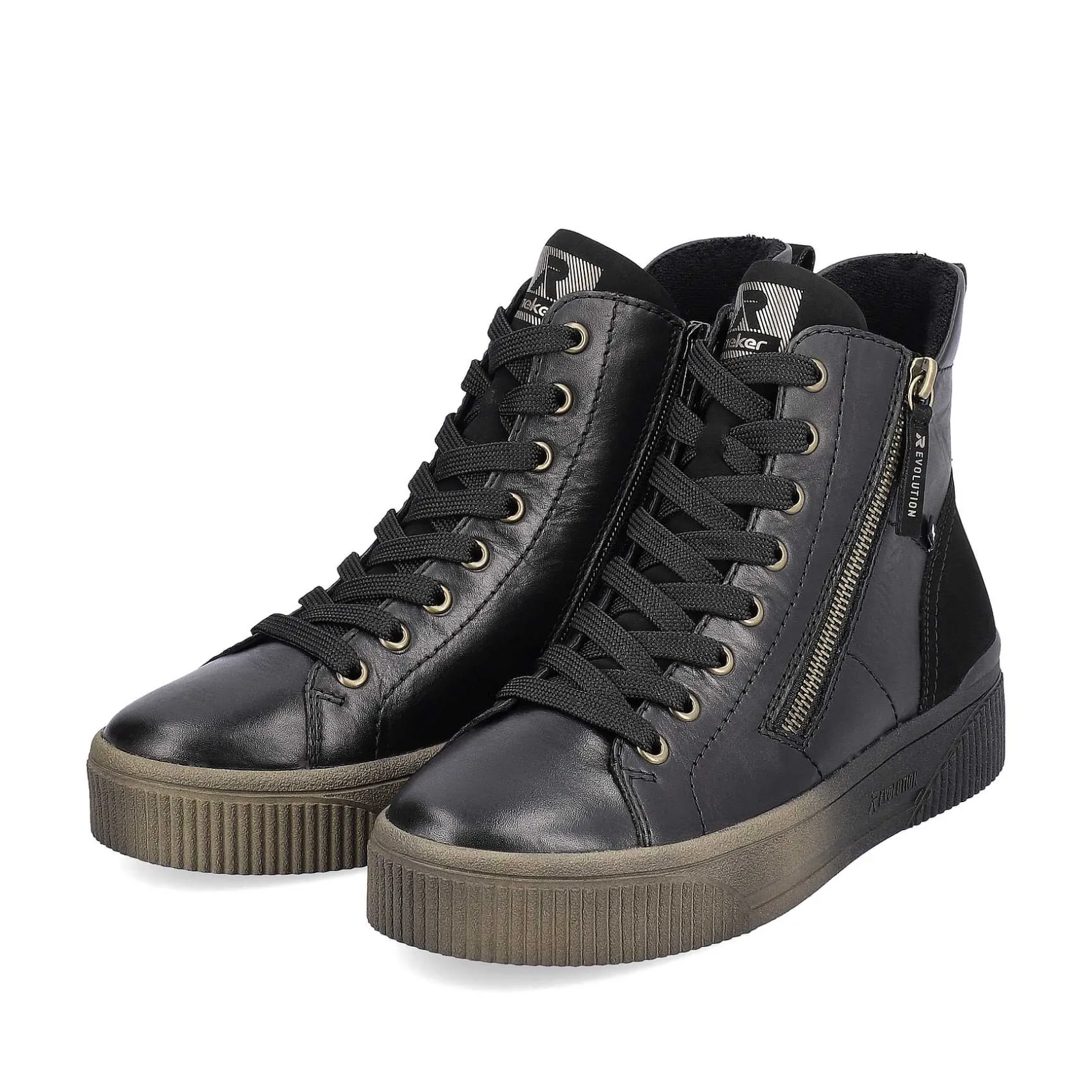 Rieker Sneakers-Women'S Sneaker High Urban Black