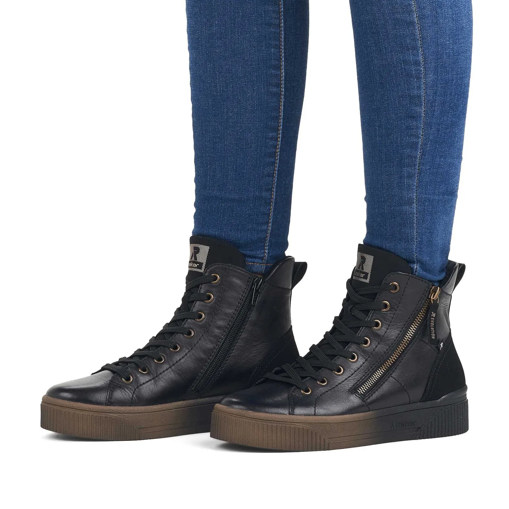 Rieker Sneakers-Women'S Sneaker High Urban Black