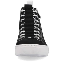 Rieker Sneakers-Women'S Sneaker High Night Black-Crystal White