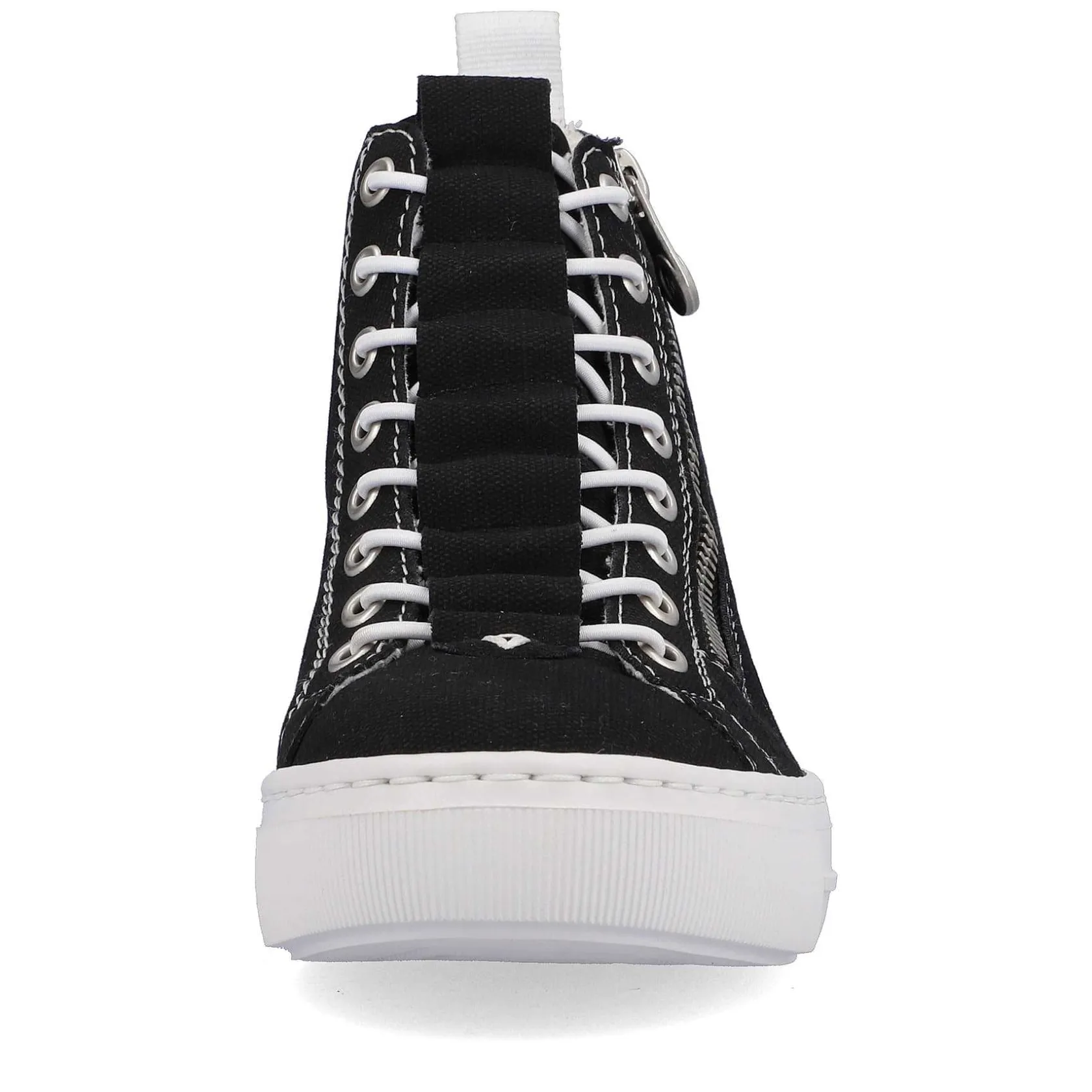 Rieker Sneakers-Women'S Sneaker High Night Black-Crystal White