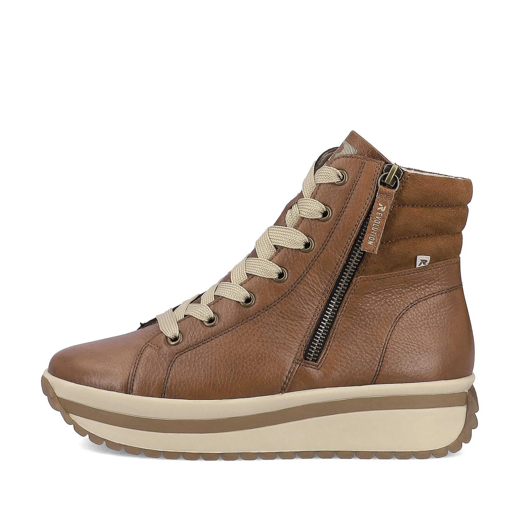 Rieker Sneakers-Women'S Sneaker High Wood Brown