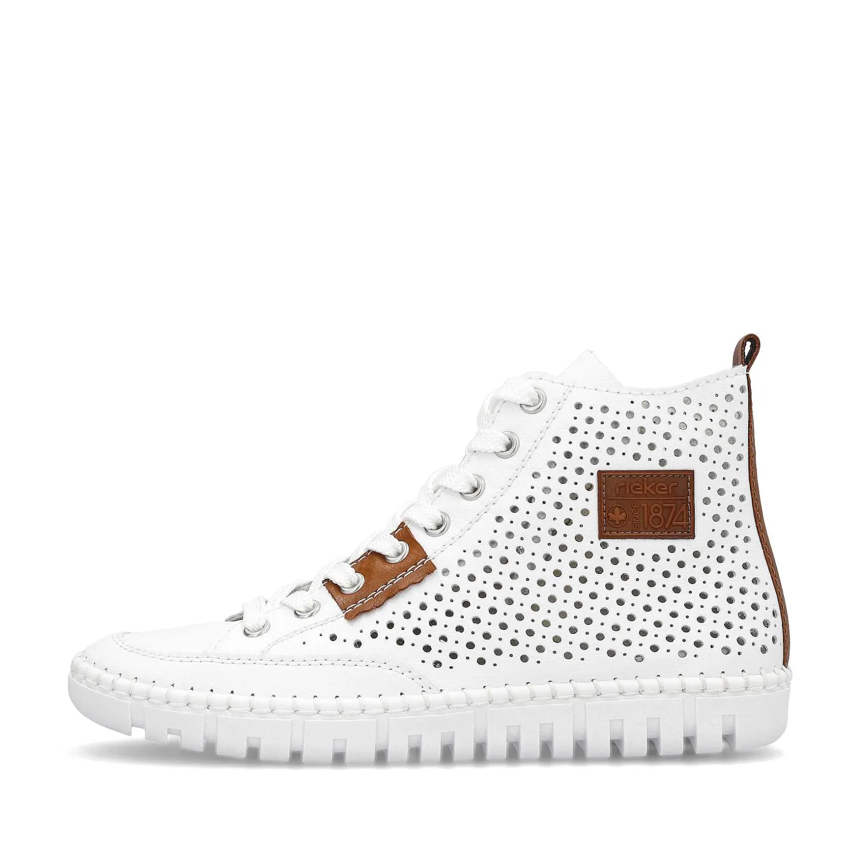 Rieker Sneakers-Women'S Sneaker High Brilliant White