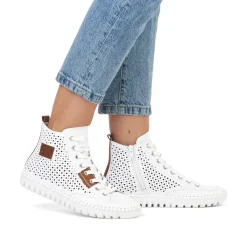 Rieker Sneakers-Women'S Sneaker High Brilliant White