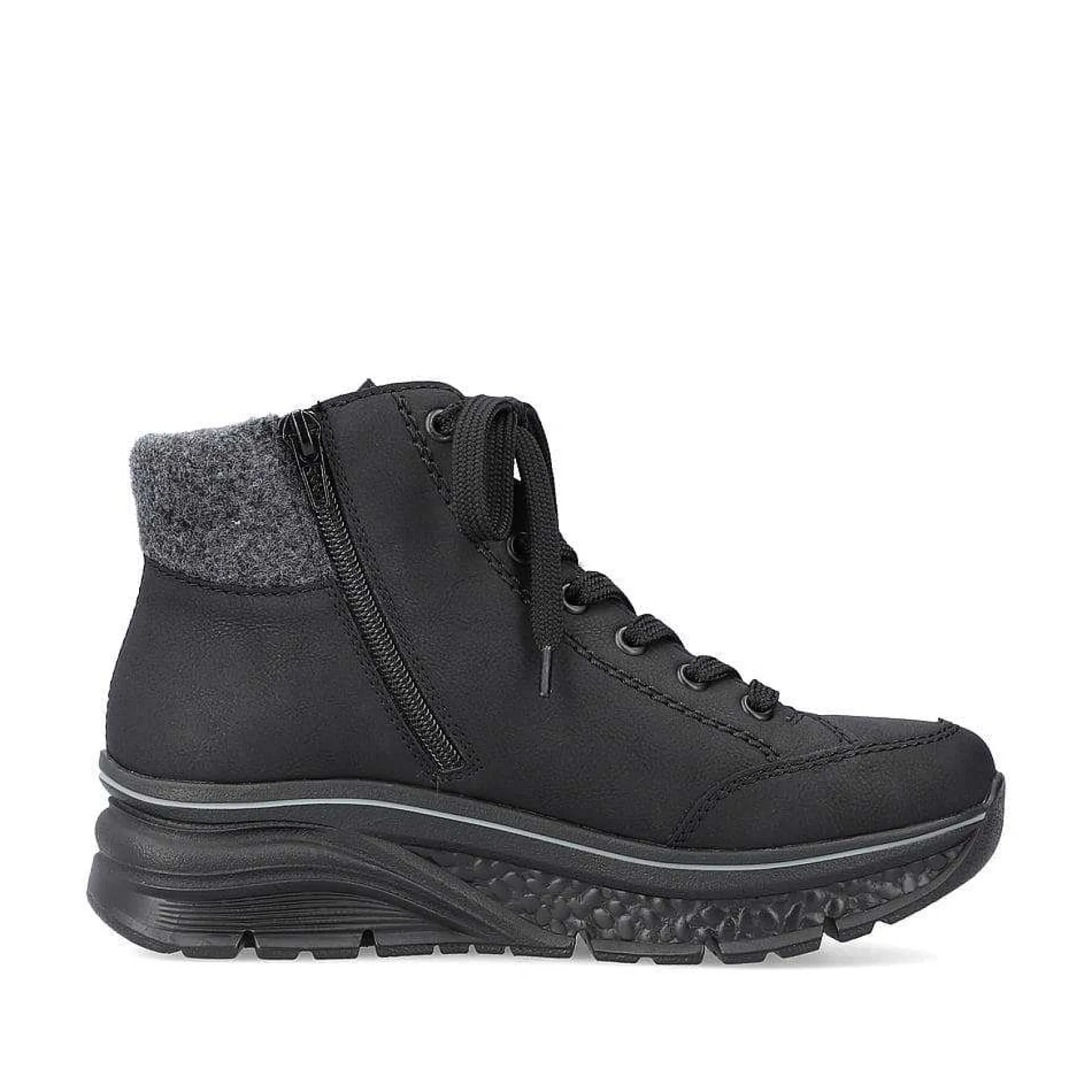 Rieker Sneakers-Women'S Sneaker High Deep Black