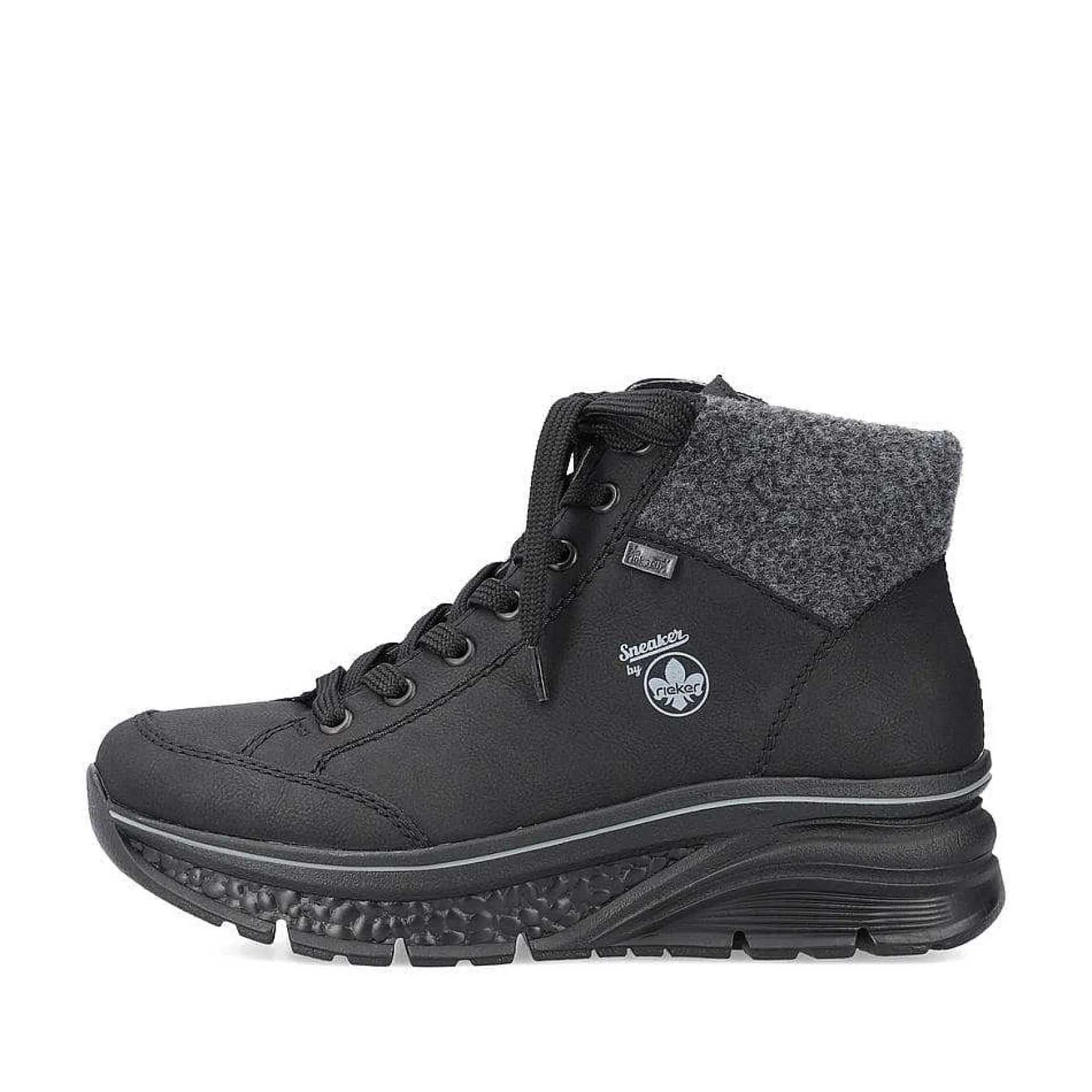 Rieker Sneakers-Women'S Sneaker High Deep Black