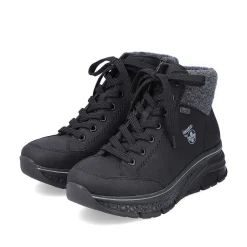 Rieker Sneakers-Women'S Sneaker High Deep Black