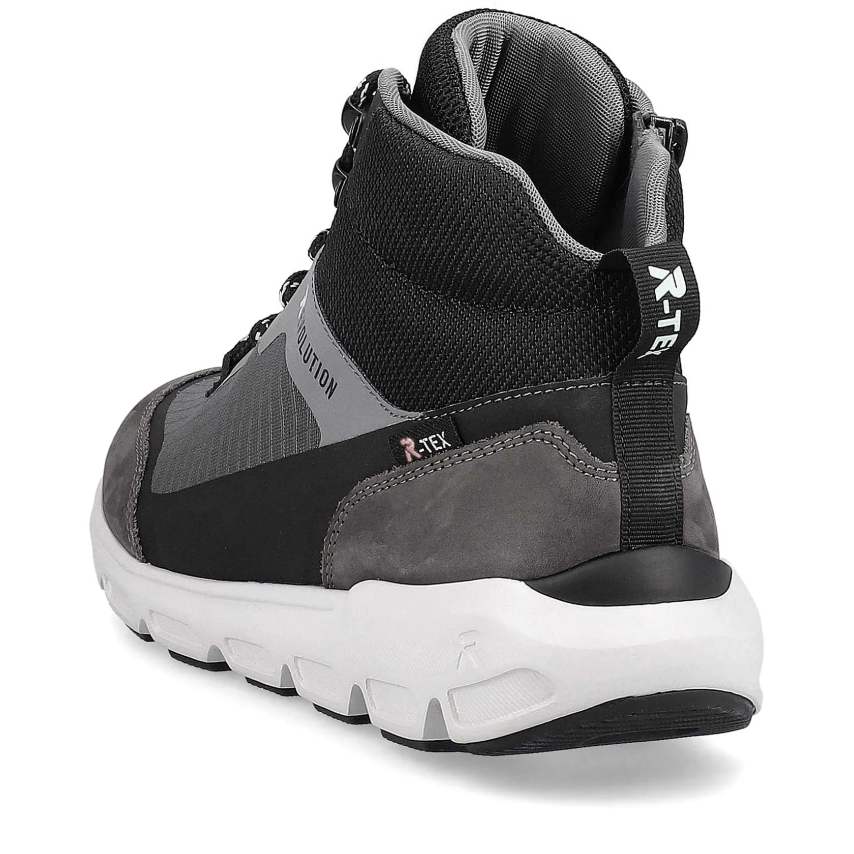 Rieker Sneakers-Women'S Sneaker High Stone-Grey Ocean-Blue