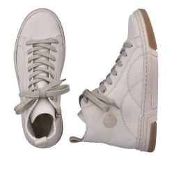 Rieker Sneakers-Women'S Sneaker High White Beige