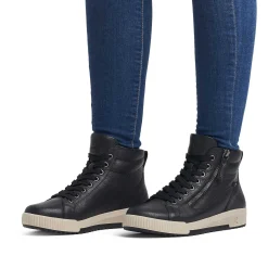 Rieker Sneakers-Women'S Sneaker High Steel Black