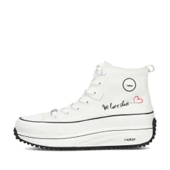 Rieker Vegan-Women'S Sneaker High Ice White