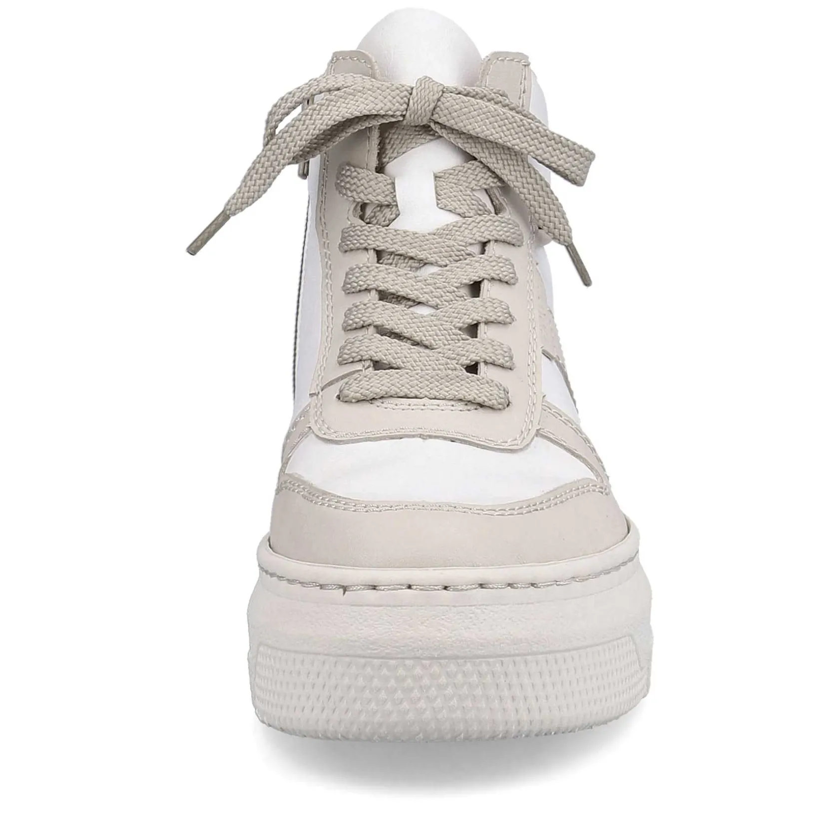 Rieker Sneakers-Women'S Sneaker High Swan White Beige