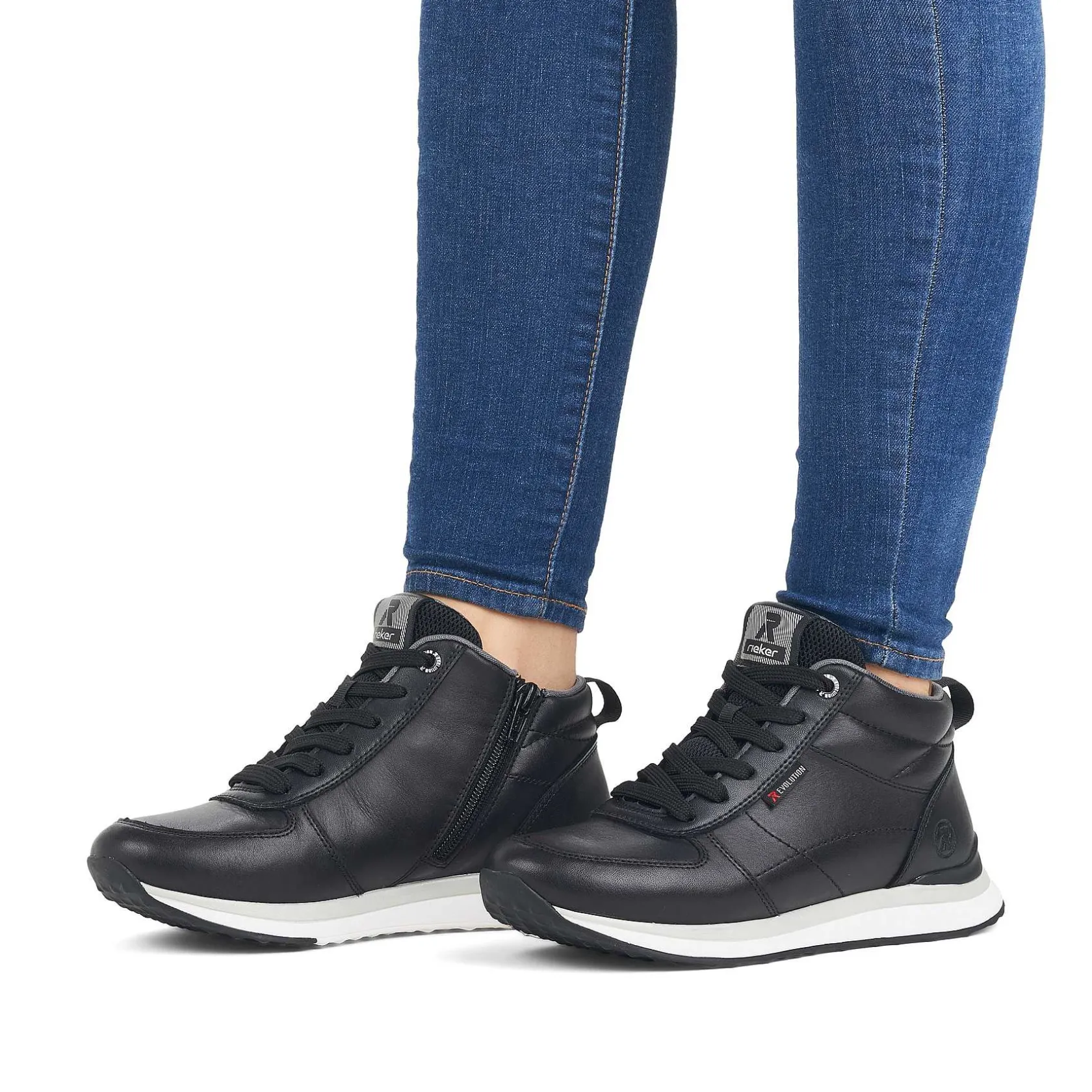 Rieker Sneakers-Women'S Sneaker High Deep Black