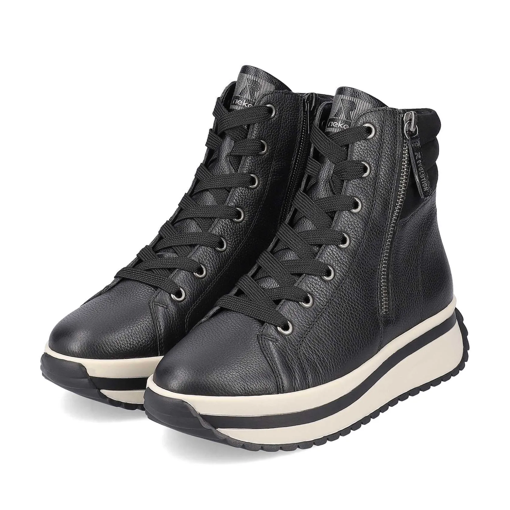 Rieker Sneakers-Women'S Sneaker High Steel Black