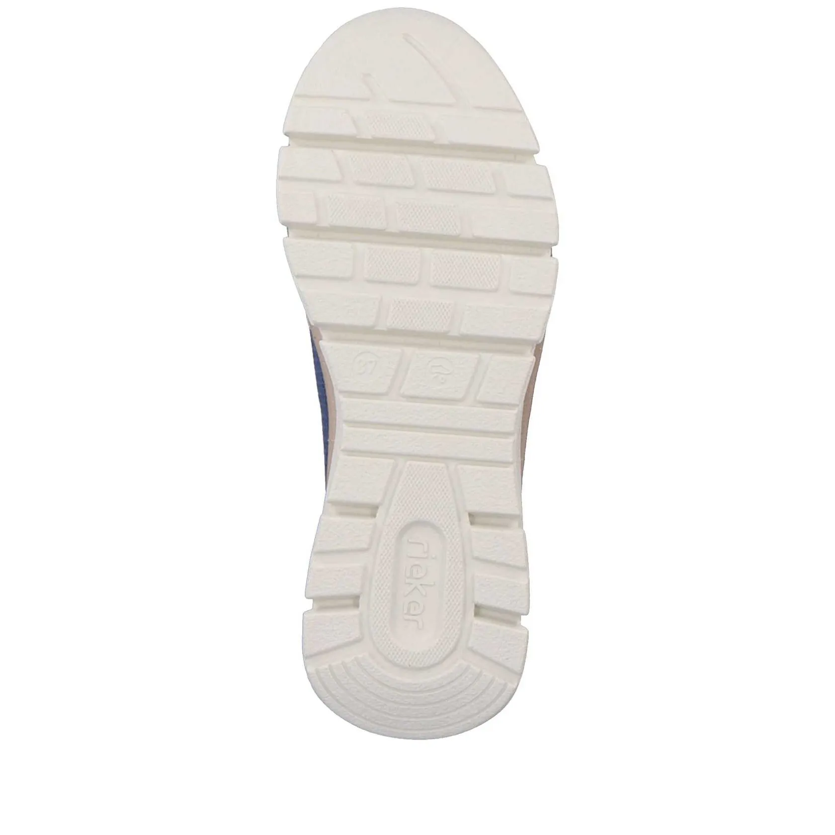 Rieker Sneakers-Women'S Sneaker High Light Beige-Denim Blue