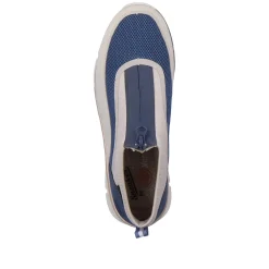 Rieker Sneakers-Women'S Sneaker High Light Beige-Denim Blue