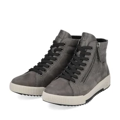 Rieker Sneakers-Women'S Sneaker High Stone Grey