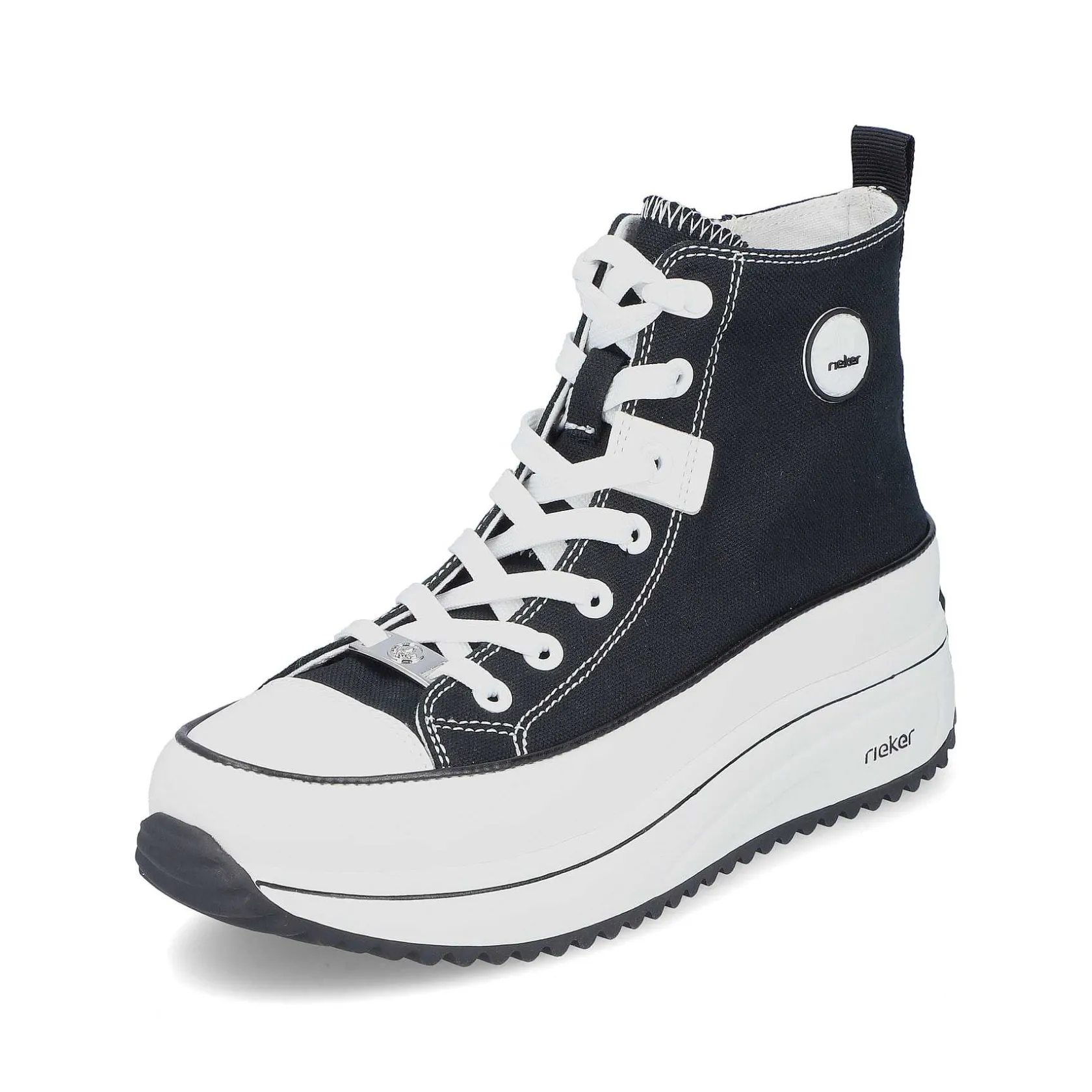 Rieker Vegan-Women'S Sneaker High Deep Black