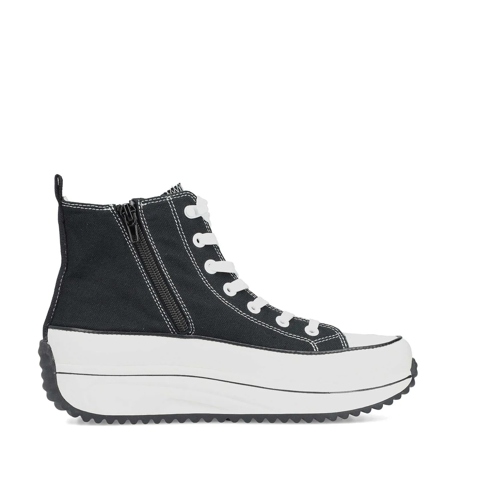 Rieker Vegan-Women'S Sneaker High Deep Black