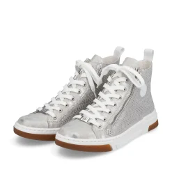 Rieker Sneakers-Women'S Sneaker High Silver Grey