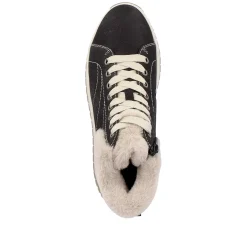 Rieker Sneakers-Women'S Sneaker High Night Black Cream Beige