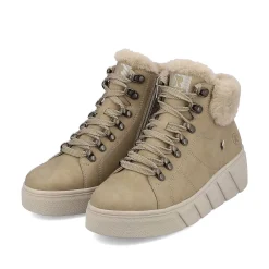 Rieker Sneakers-Women'S Sneaker High Clay Beige