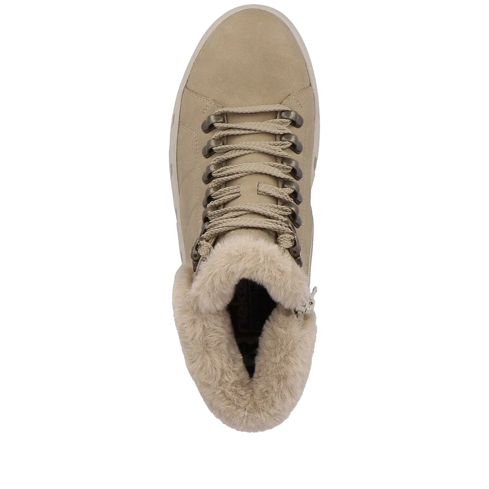 Rieker Sneakers-Women'S Sneaker High Clay Beige