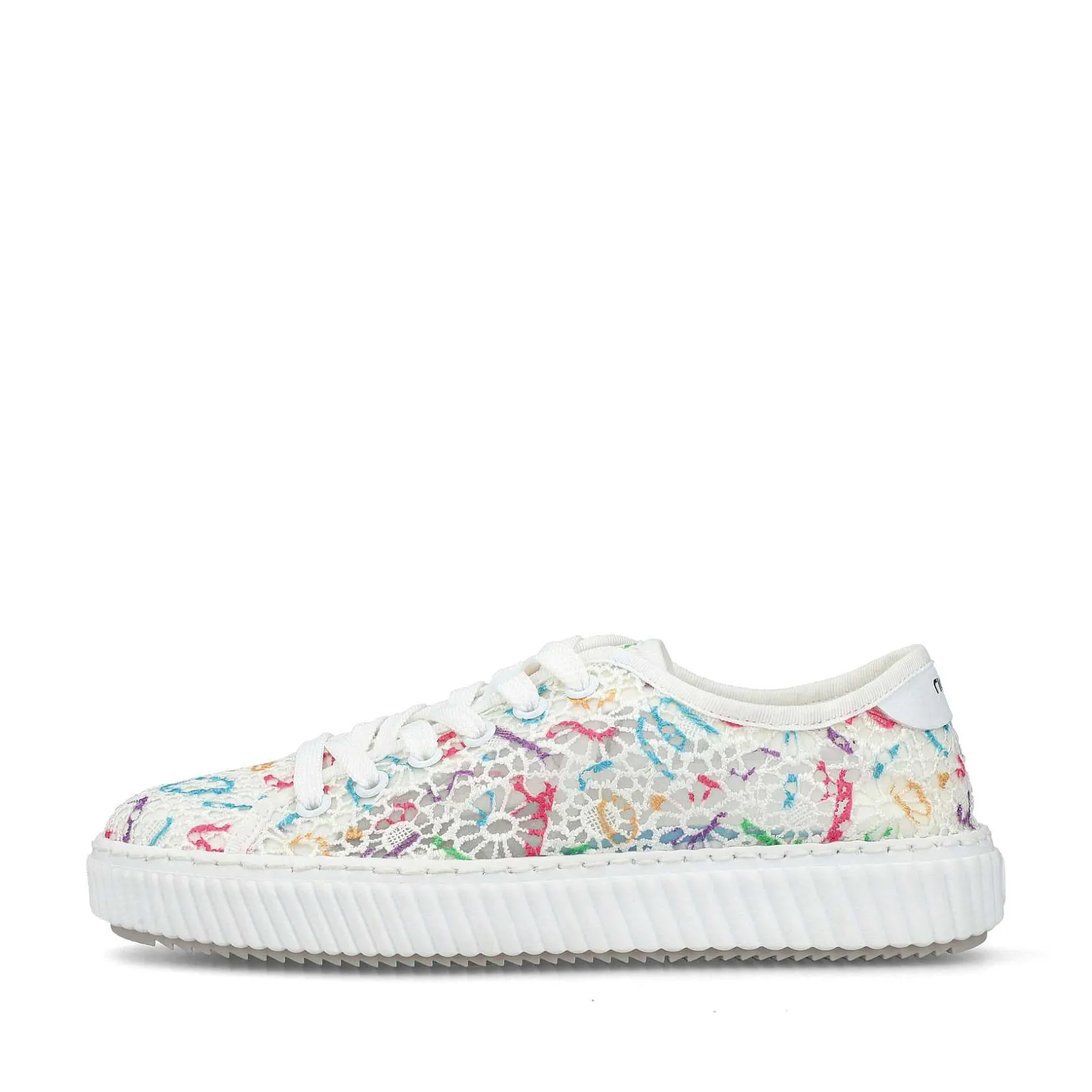 Rieker Vegan-Women'S Sneaker Low Multi-Snow White