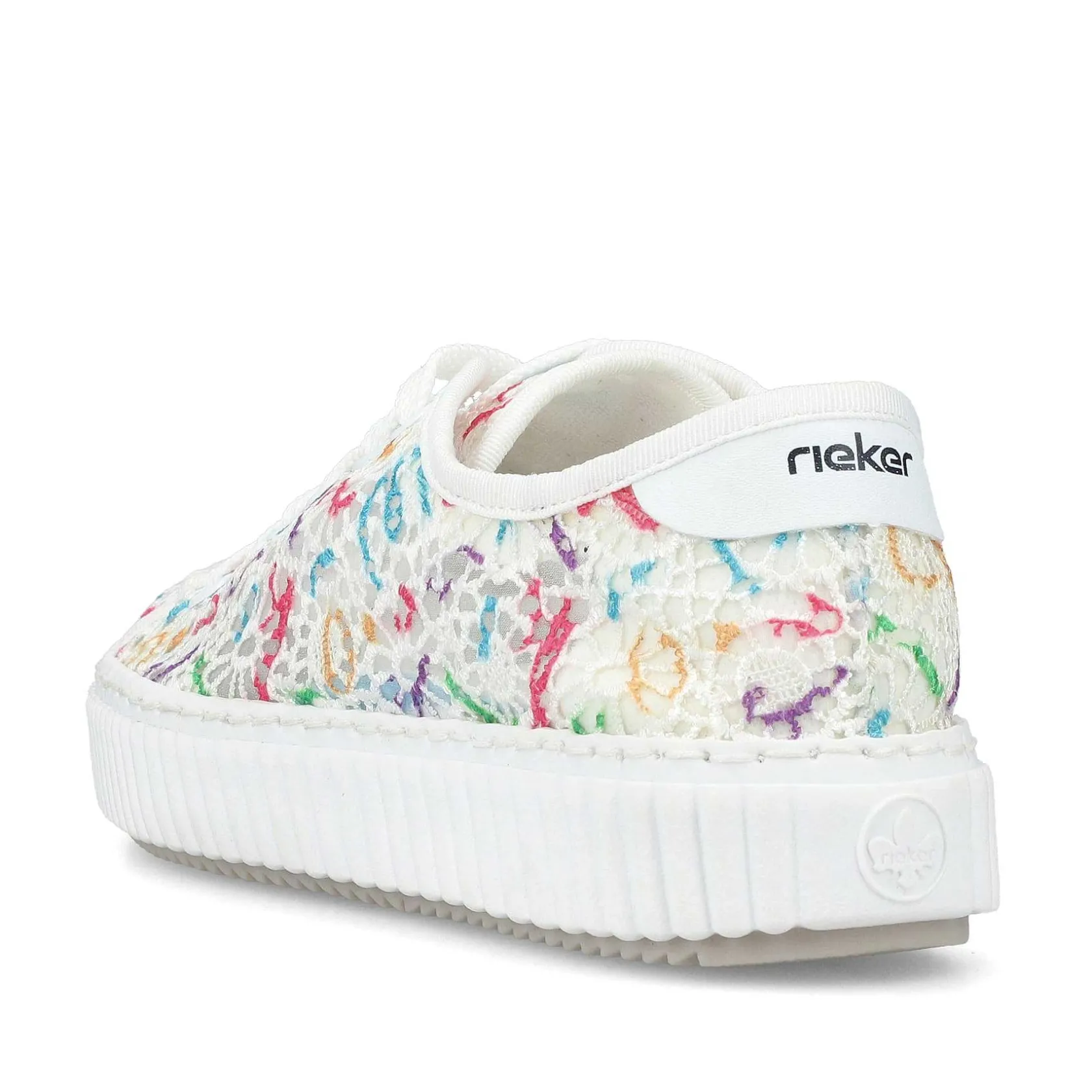 Rieker Vegan-Women'S Sneaker Low Multi-Snow White