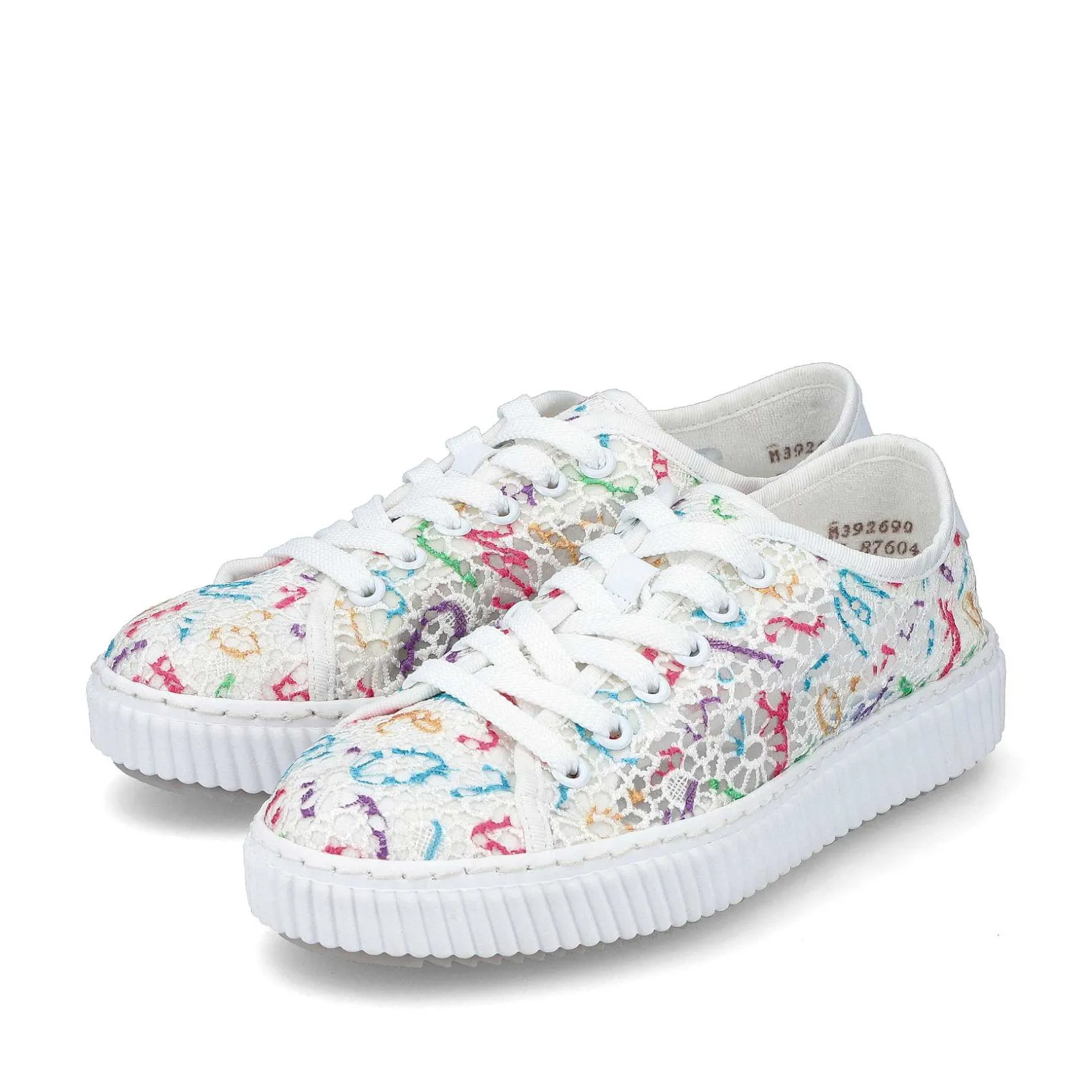 Rieker Vegan-Women'S Sneaker Low Multi-Snow White