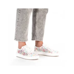Rieker Vegan-Women'S Sneaker Low Multi-Snow White