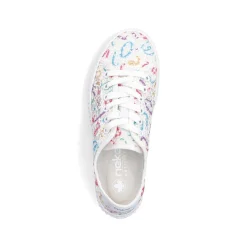 Rieker Vegan-Women'S Sneaker Low Multi-Snow White