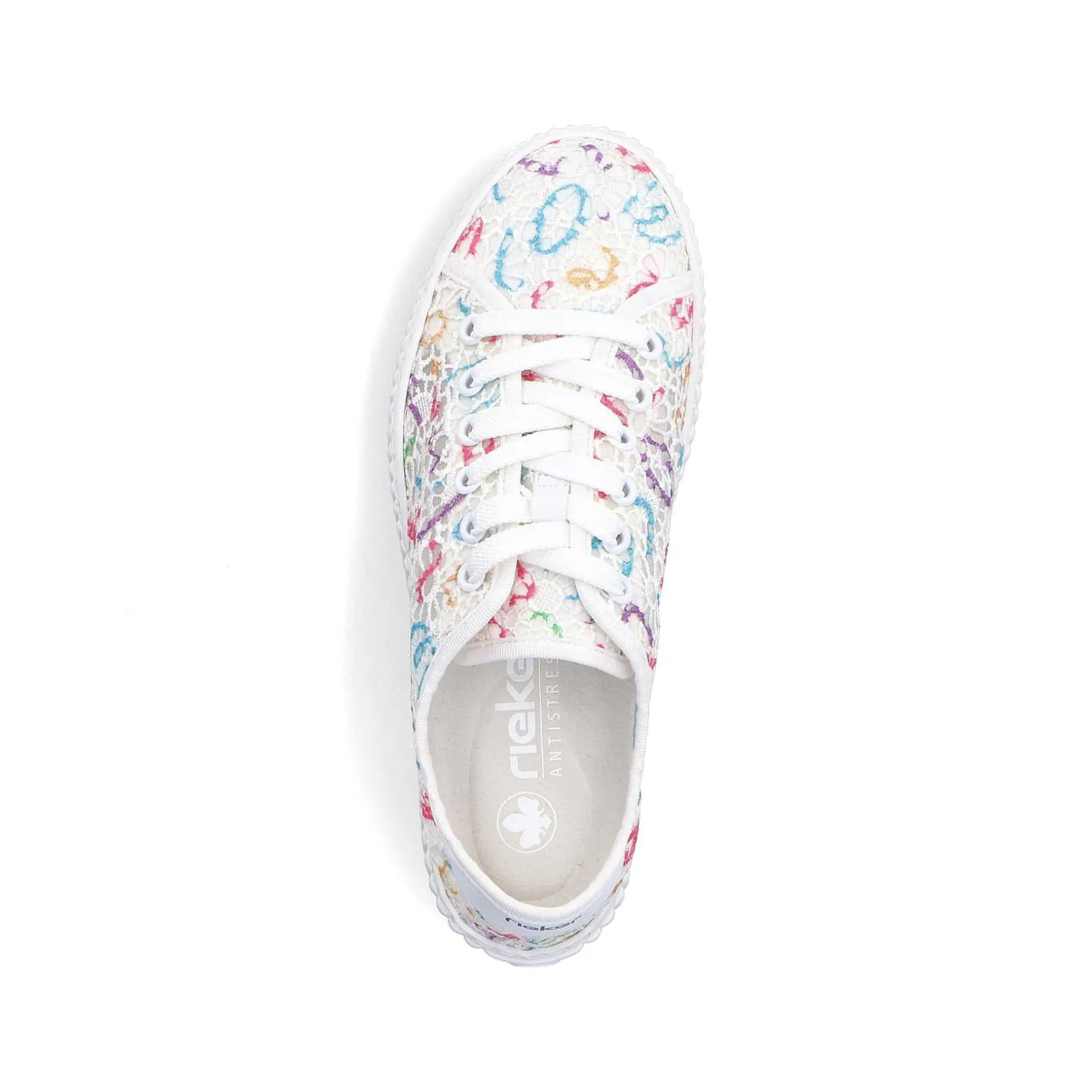 Rieker Vegan-Women'S Sneaker Low Multi-Snow White