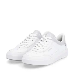 Rieker Sneakers-Women'S Sneaker Low Quartz-White Light-Grey