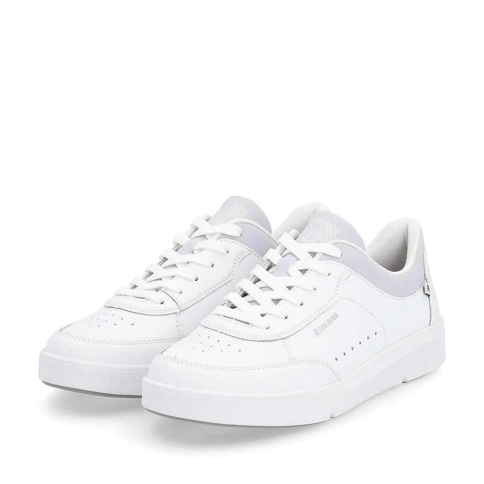 Rieker Sneakers-Women'S Sneaker Low Quartz-White Light-Grey