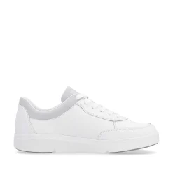 Rieker Sneakers-Women'S Sneaker Low Quartz-White Light-Grey