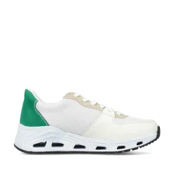 Rieker Vegan-Women'S Sneaker Low Pearl White-Sand Beige