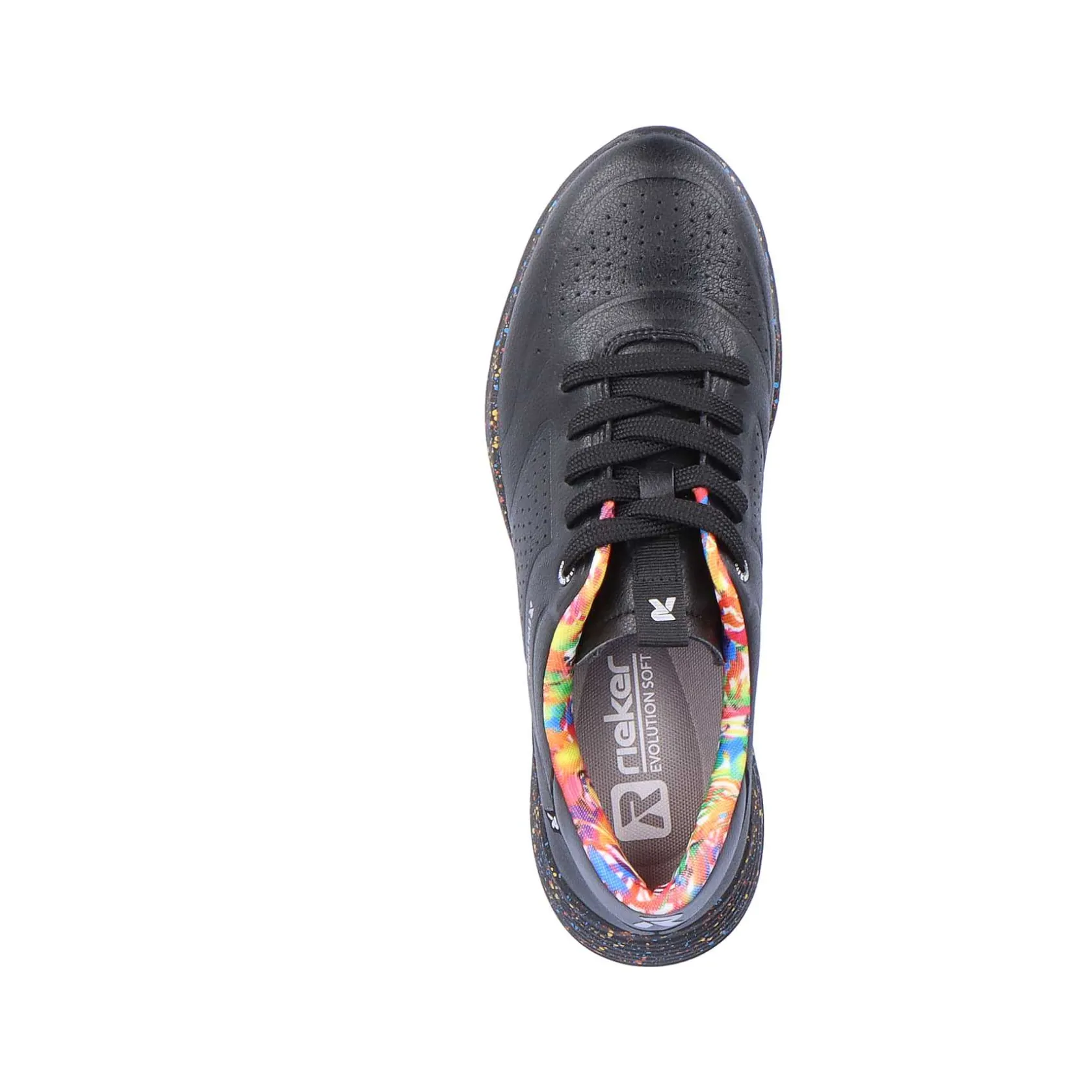 Rieker Sneakers-Women'S Sneaker Low Urban-Black Rainbow