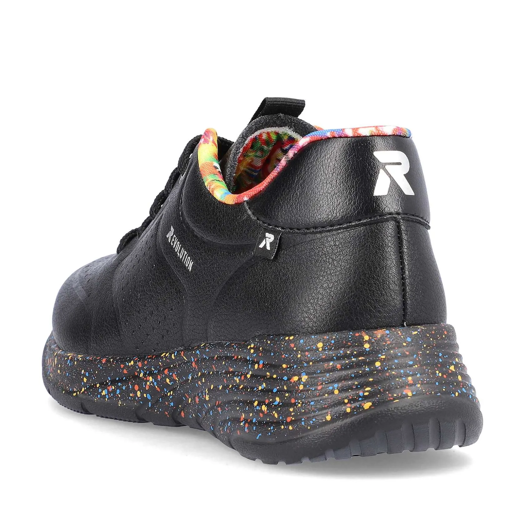 Rieker Sneakers-Women'S Sneaker Low Urban-Black Rainbow