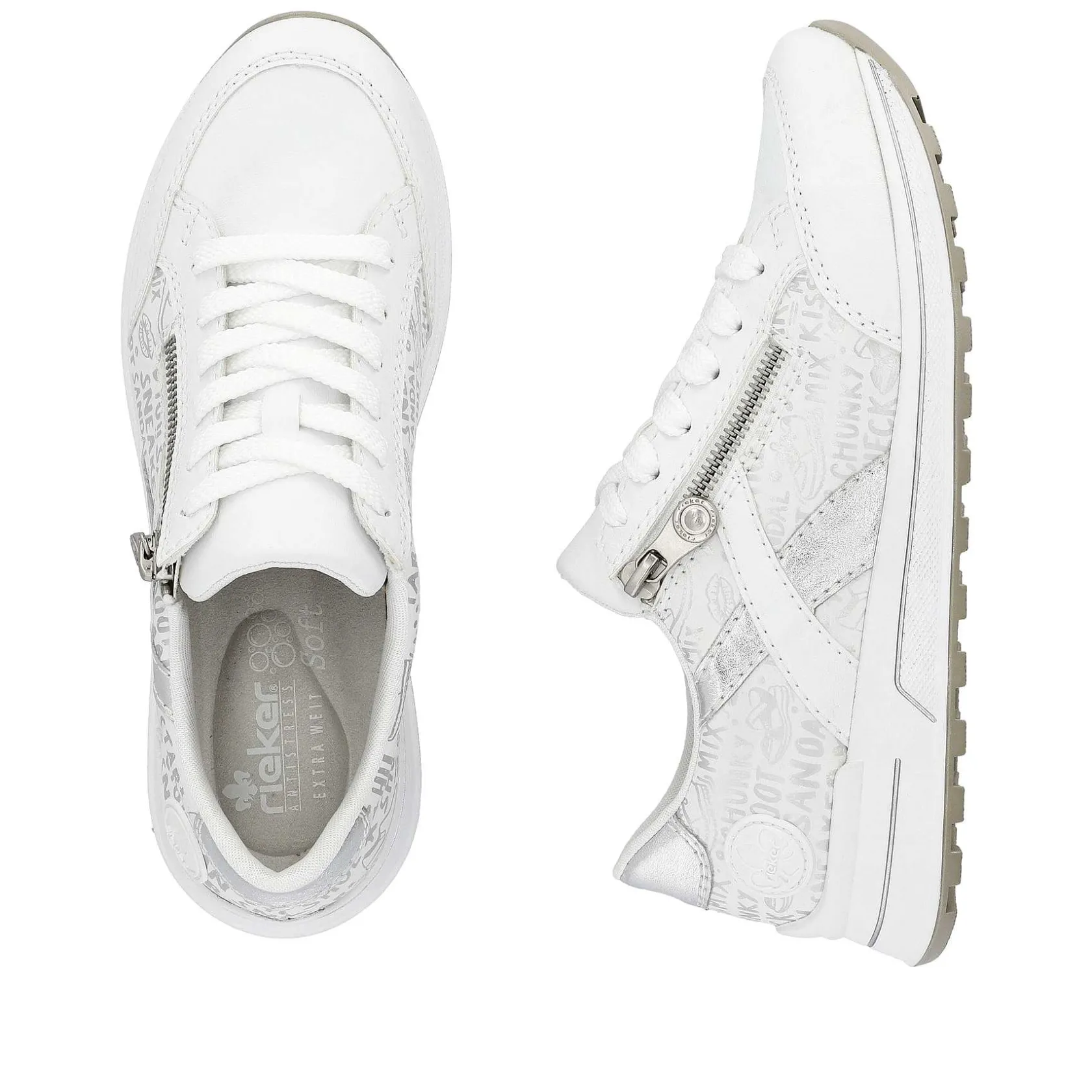 Rieker Sneakers-Women'S Sneaker Low Pure White