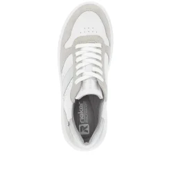 Rieker Sneakers-Women'S Sneaker Low Clear-White Dust-Grey