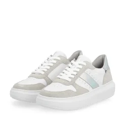 Rieker Sneakers-Women'S Sneaker Low Clear-White Dust-Grey