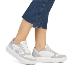 Rieker Sneakers-Women'S Sneaker Low Clear-White Dust-Grey
