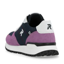 Rieker Colorful Styles-Women'S Sneaker Low Atlantic-Blue Violet