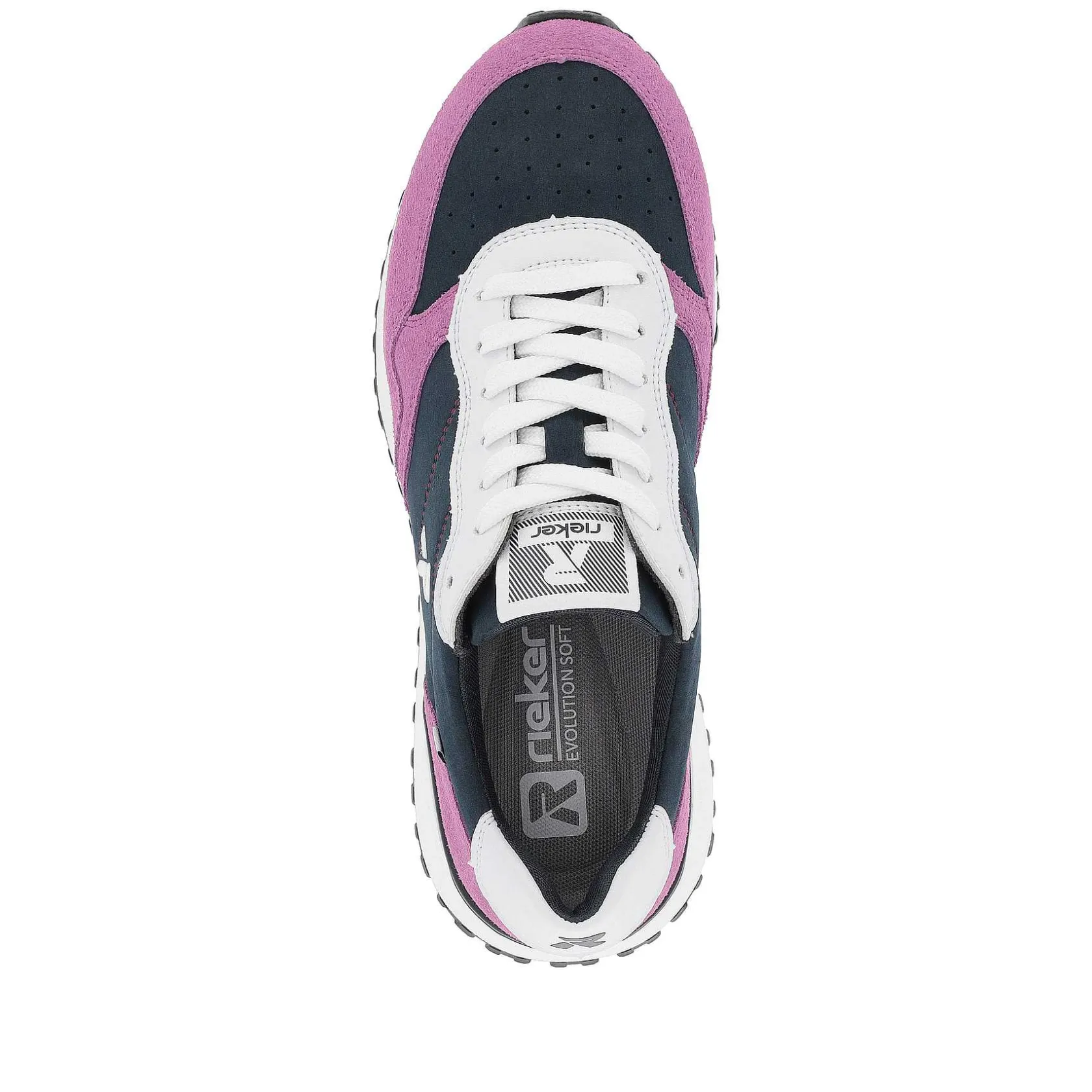 Rieker Colorful Styles-Women'S Sneaker Low Atlantic-Blue Violet