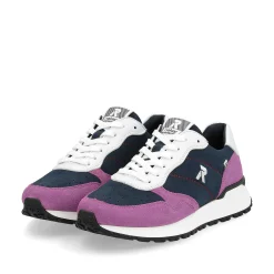 Rieker Colorful Styles-Women'S Sneaker Low Atlantic-Blue Violet