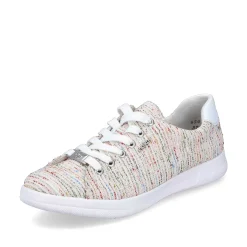 Rieker Colorful Styles-Women'S Sneaker Low Multi-Pure White