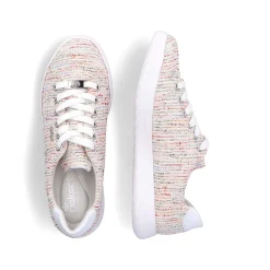 Rieker Colorful Styles-Women'S Sneaker Low Multi-Pure White
