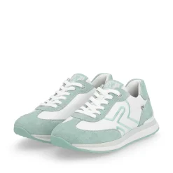 Rieker Colorful Styles-Women'S Sneaker Low Frost-White Aquamarine